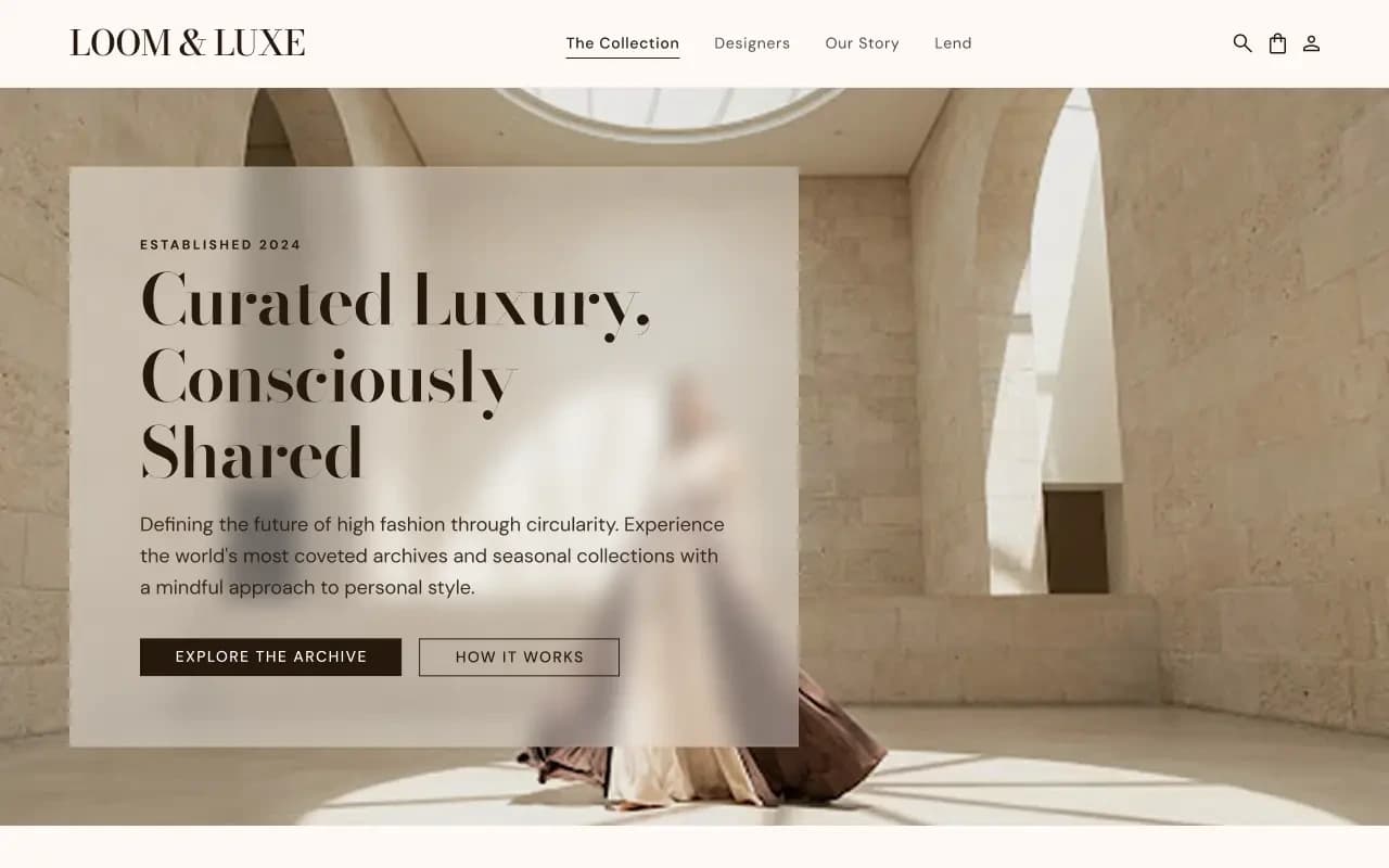 Loom & Luxe product screenshot