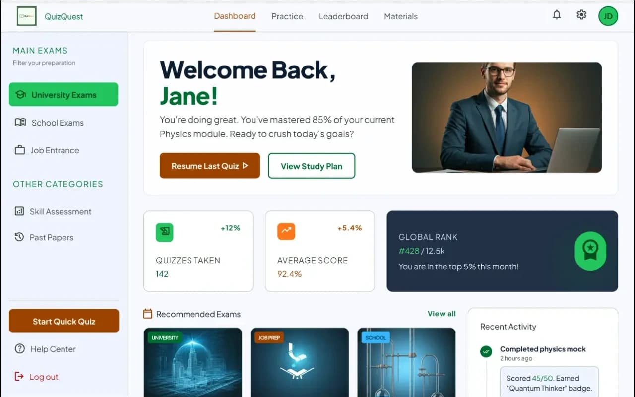 QuizQuest product screenshot